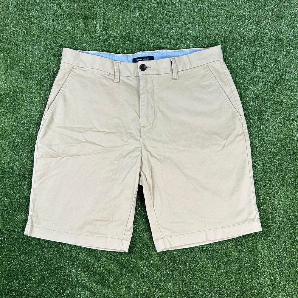 Tommy-hilfiger Men's Tan and Cream Shorts